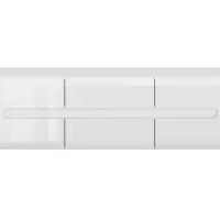 Mueble RTV Azteca Trio 150 cm con 2 puertas y 2 cajones blanco brillo