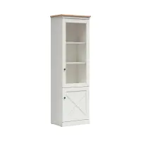 Vitrina Frija 63 cm con 2 puertas pino andersen blanco