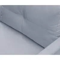 Sofá cama individual Bunio con arcón gris