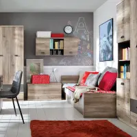 Estructura de cama Malcolm 90x200 roble canyon monument