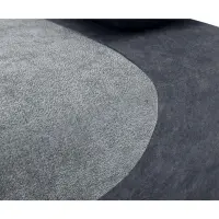 Диван трехместный Daria III раскладной с ящиком велюровый серый