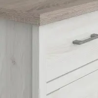 Cómoda Luca Juzi 148 cm con 2 puertas 3 cajones y estante alerce sibiu claro