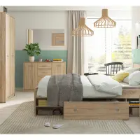 Cama Nepo Plus 140x200 roble sonoma