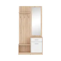 Set de recibidor Nepo Plus 90 cm roble sonoma/blanco
