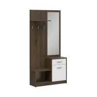 Set de recibidor Nepo Plus 90 cm roble noble/blanco
