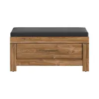 Zapatero Gent 101 cm con asiento roble stirling