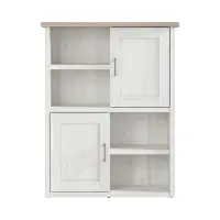 Estantería Luca Juzi 106 cm con 2 puertas y 4 estantes alerce sibiu claro