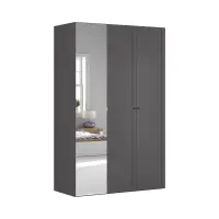Armario modular Flex 150 cm con puertas y espejo grafito
