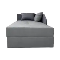 Sofá cama Kelo con arcón gris
