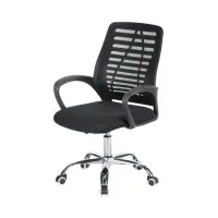 Silla giratoria Ned negra