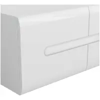 Mueble RTV Azteca Trio 150 cm con 2 puertas y 2 cajones blanco brillo