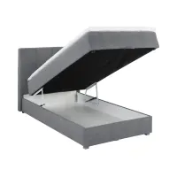 Cama continental Winer 100x200 con contenedor gris