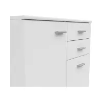 Cómoda Noeda 71 cm con 2 puertas y 2 cajones blanca