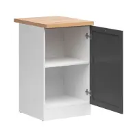 Mueble bajo de cocina Junona Line 50 cm derecho grafito con encimera