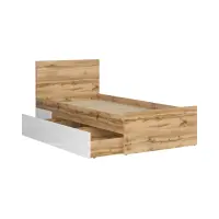 Cama Nuis 90x200 roble wotan