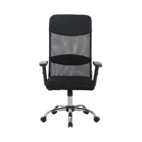 Silla giratoria Alex con reposabrazos ajustable negra