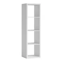 Estantería Style 41 cm con 4 estantes blanca