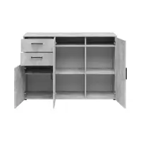 Комод MultiDo 120 см с 3 дверцами и 2 ящиками светлый ателье