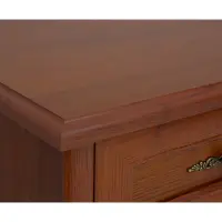 Cómoda Kent 101 cm con 2 puertas y 2 cajones castaño