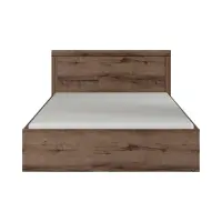 Cama Balin 160x200 con somier y contenedor roble monastery