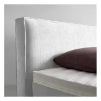 Cama continental Lion 160x200 gris chenilla