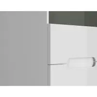 Vitrina Azteca Trio 60 cm con 2 puertas blanco brillo