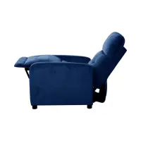 Sillón tradicional Monti con función relax azul
