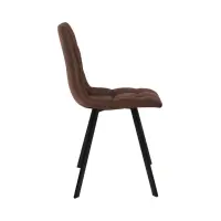 Silla tapizada Rubi marrón