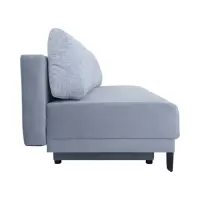 Sofá de tres plazas Sentila con cama y arcón gris