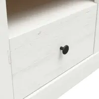 Mesita de noche Frija 58 cm con cajón pino andersen blanco