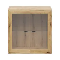 Vitrina System 64 con 2 puertas roble coast evoke