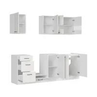 Conjunto de cocina Junona Line 220 cm tiza brillo