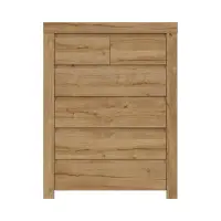 Cómoda Holten 99 cm con 6 cajones roble waterford