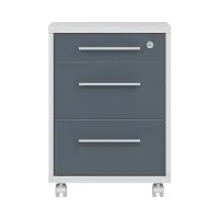 Cajonera Office Lux 40 cm gris claro/grafito