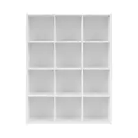 Estantería Nepo Plus 114 cm con 12 estantes blanco