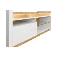 Mueble RTV Alameda 147 cm con cajón y estante blanco
