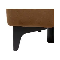 Sofá de tres plazas Kamari convertible con arcón de terciopelo marrón