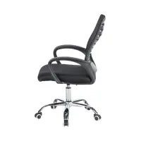 Silla giratoria Ned negra