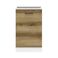 Mueble bajo de cocina Junona Line 50 cm derecho sin encimera roble delano claro