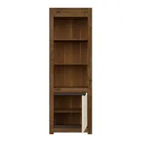 Estantería Ruso 69 cm con puertas y 3 estantes roble april