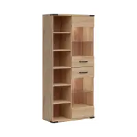 Vitrina Lara 90 cm con 2 puertas fresno belarus