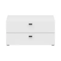 Cómoda System 64 con 2 cajones blanca