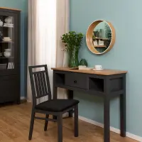 Tocador Hesen 114 cm con cajón y 2 estantes grafito