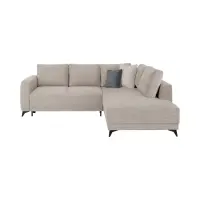 Sofá rinconera universal Martinez convertible con arcón de pana ecru