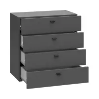 Комод System 64 с 4 ящиками графитовый