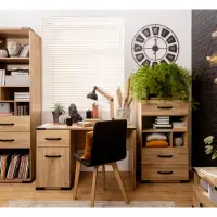 Escritorio Lara 117 cm con puerta y cajón fresno Belarus