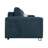 Sofá de tres plazas Kizo convertible turquesa