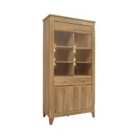 Vitrina Bergen 102 cm con 4 puertas alerce sibiu dorado