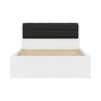 Panel tapizado para cama Tetrix 140 cm negro