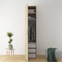 Armario de una puerta Flex 50 cm roble sonoma